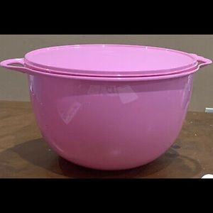 14L Tupperware Jumbo Bowl - pink